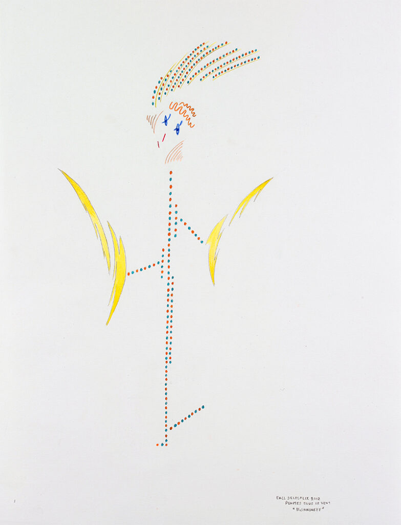 Elisabeth Delesalle, Plume sous le vent, 2012, 32 x 24 cm, 03 "Mistinguett"