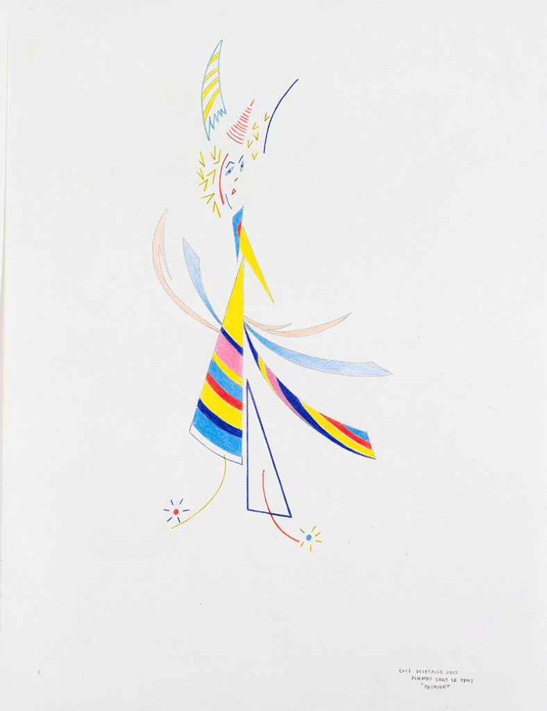 Elisabeth Delesalle, Plume sous le vent, 2012, 32 x 24 cm, 05 "Fashion"