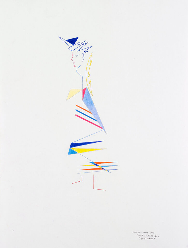 Elisabeth Delesalle, Plume sous le vent, 2012, 32 x 24 cm, 08 "Yes I Know"