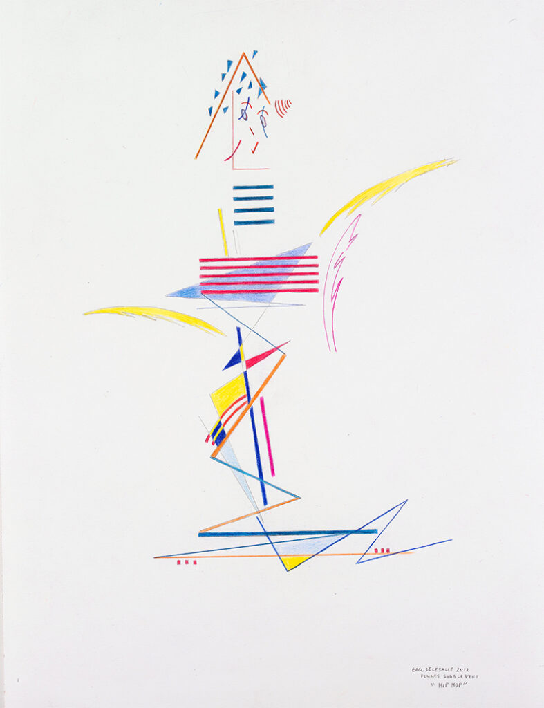 Elisabeth Delesalle, Plume sous le vent, 2012, 32 x 24 cm, 11 "Hip Hop"