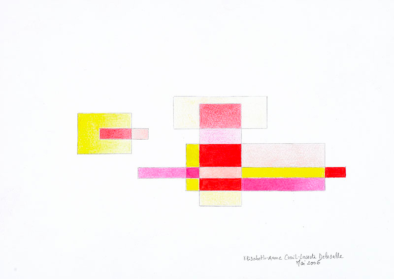 Elisabeth Delesalle, A la lumière du jour (rouge), 2006, 09