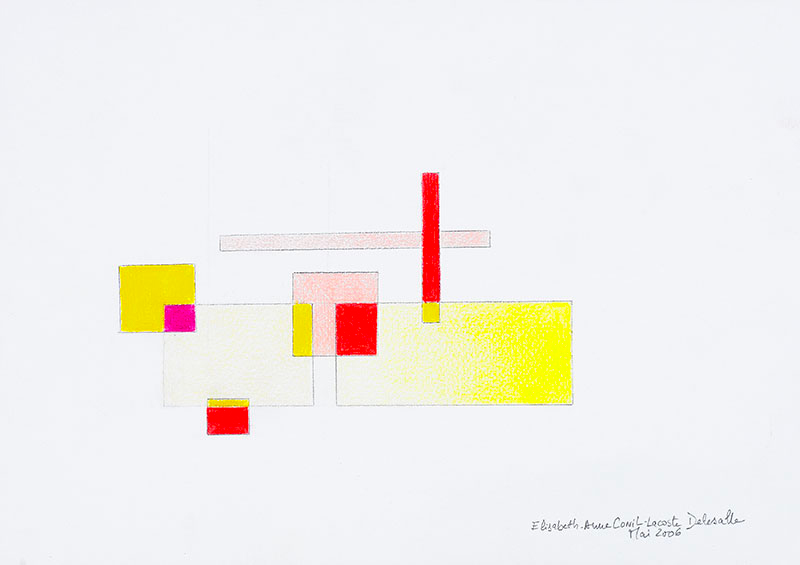 Elisabeth Delesalle, A la lumière du jour (rouge), 2006, 10