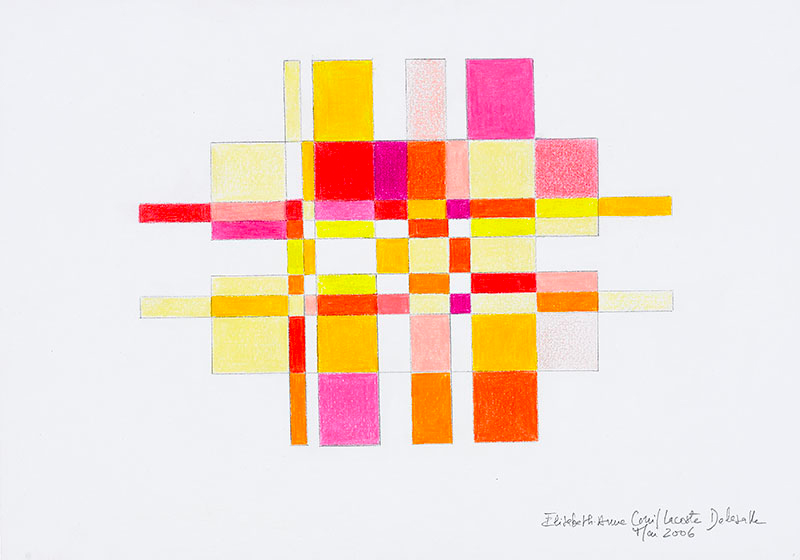 Elisabeth Delesalle, A la lumière du jour (rouge), 2006, 12