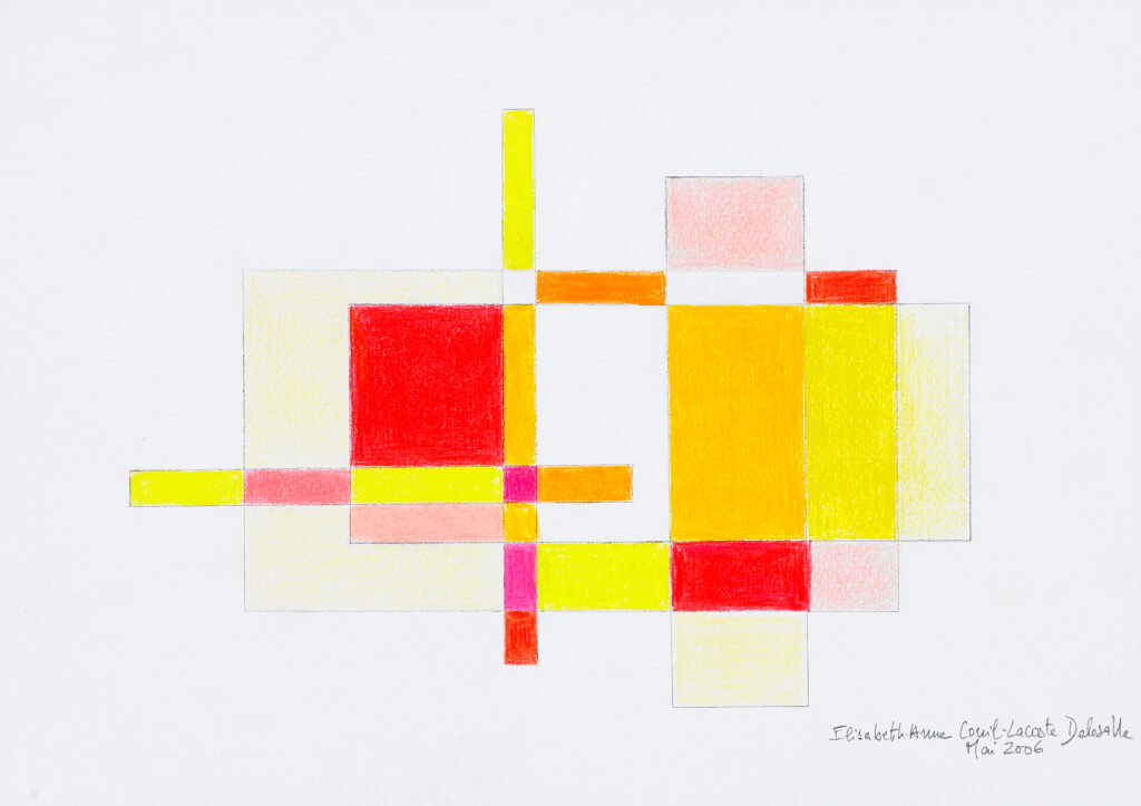 Elisabeth Delesalle, A la lumière du jour (rouge), 2006, 15