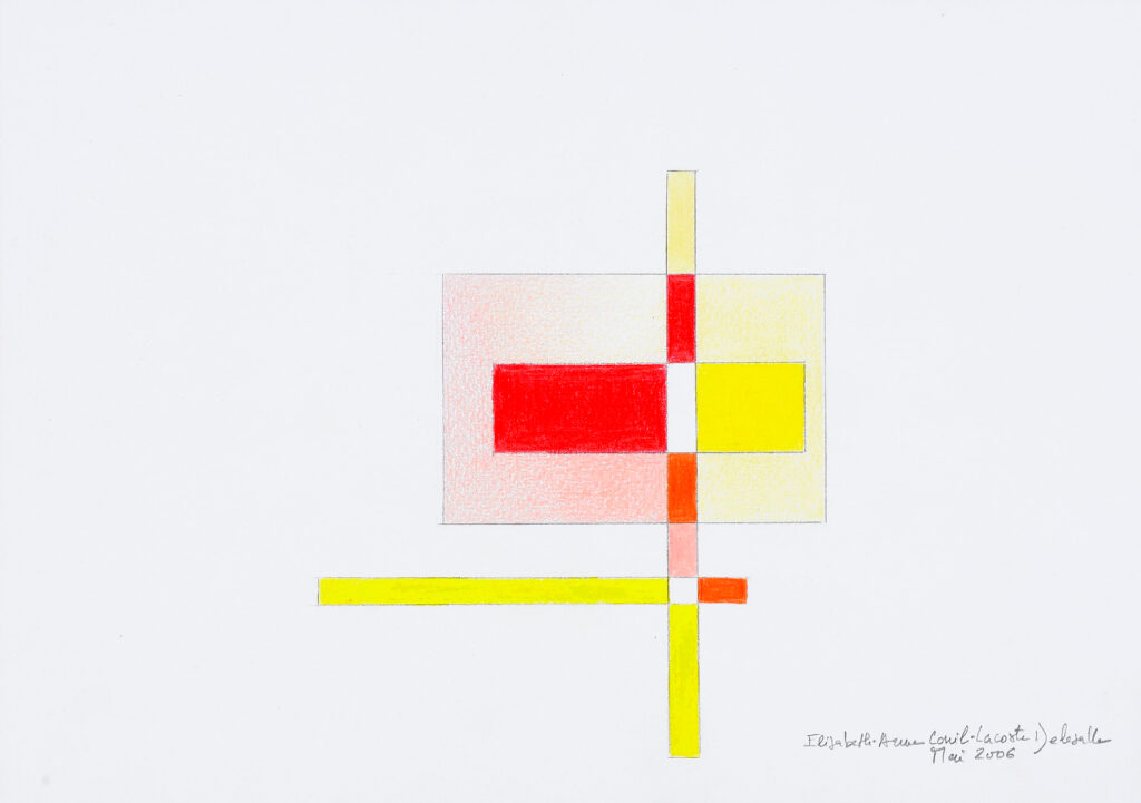 Elisabeth Delesalle, A la lumière du jour (rouge), 2006, 16