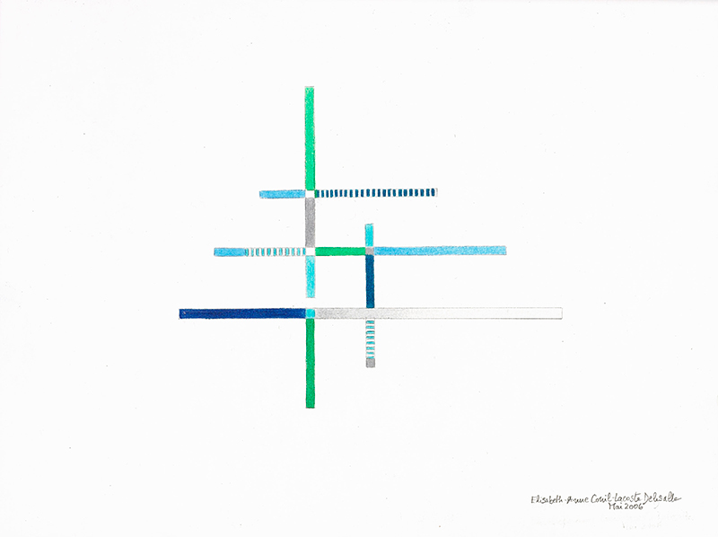 Elisabeth Delesalle, A la lumière du jour (bleue), 2006, 01