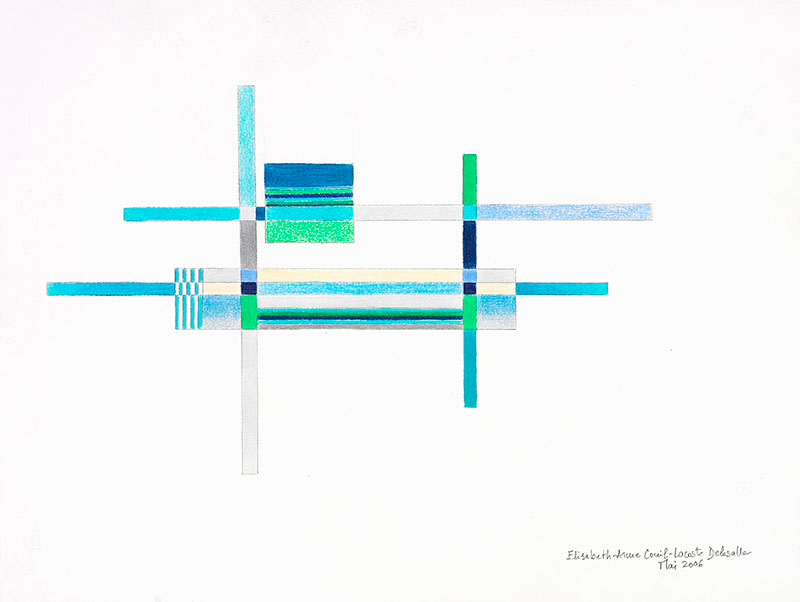 Elisabeth Delesalle, A la lumière du jour (bleue), 2006, 02