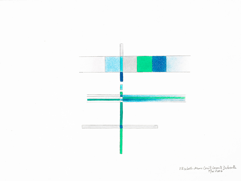 Elisabeth Delesalle, A la lumière du jour (bleue), 2006, 04