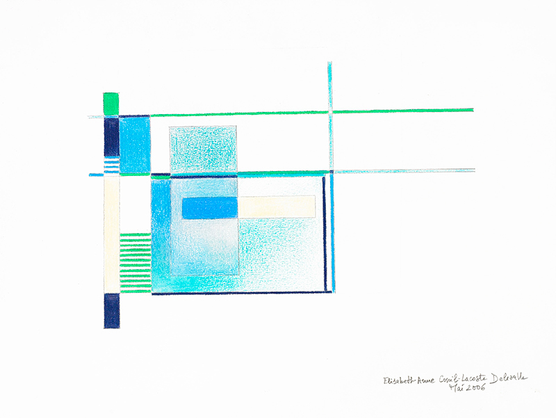 Elisabeth Delesalle, A la lumière du jour (bleue), 2006, 05