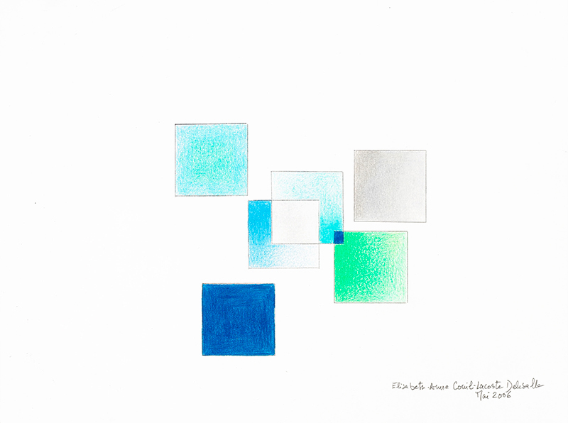 Elisabeth Delesalle, A la lumière du jour (bleue), 2006, 06