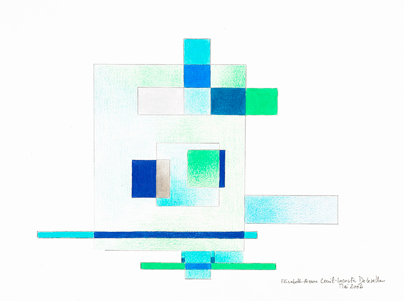 Elisabeth Delesalle, A la lumière du jour (bleue), 2006, 07