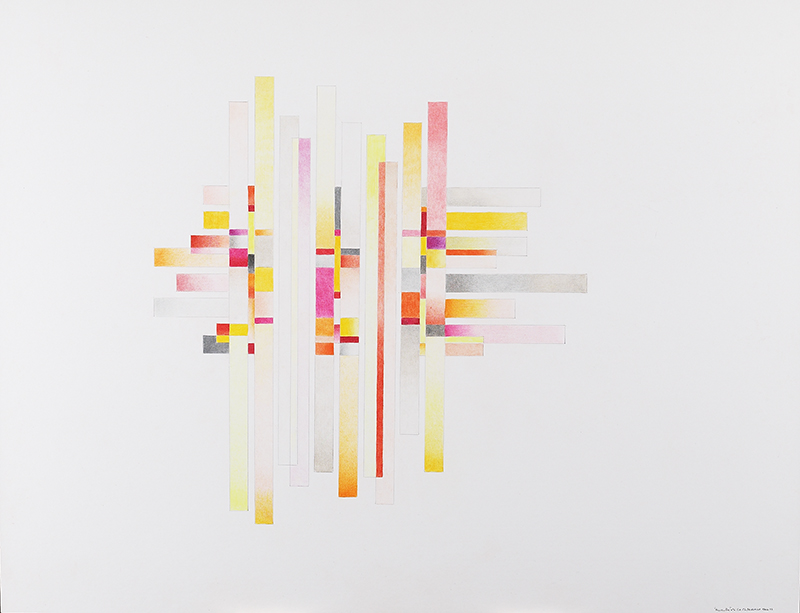 Elisabeth Delesalle, Passerelles rouges, 2009, 65 x 50 cm, 05