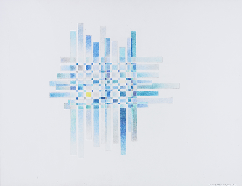 Elisabeth Delesalle, Passerelles bleues, 2010, 65 x 50 cm, 02