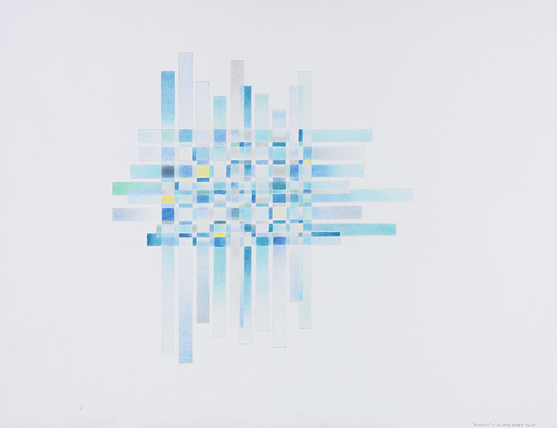 Elisabeth Delesalle, Passerelles bleues, 2010, 65 x 50 cm, 03