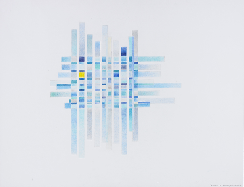 Elisabeth Delesalle, Passerelles bleues, 2010, 65 x 50 cm, 04