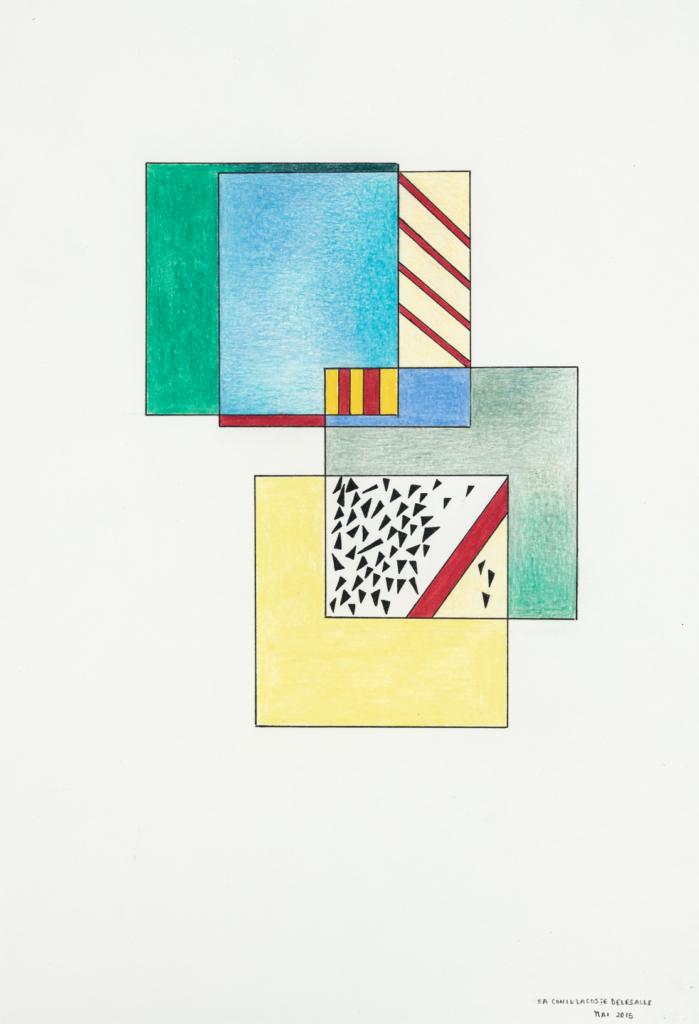 Elisabeth Delesalle, Géométrie variable, 2015, 30 x 21 cm, 07