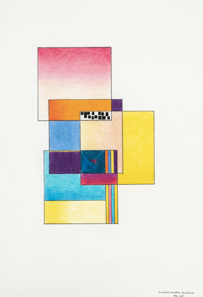 Elisabeth Delesalle, Géométrie variable, 2015, 30 x 21 cm, 08