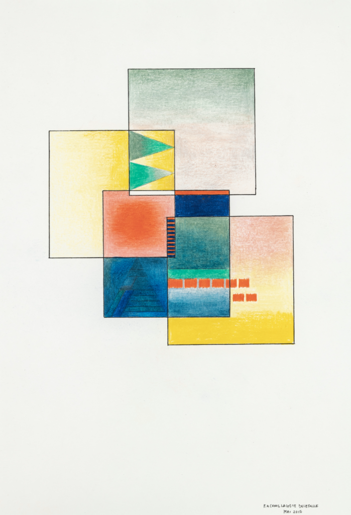 Elisabeth Delesalle, Géométrie variable, 2015, 30 x 21 cm, 09