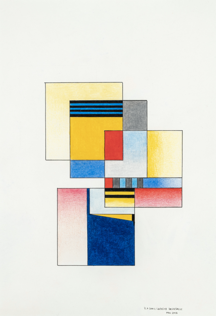 Elisabeth Delesalle, Géométrie variable, 2015, 30 x 21 cm, 10